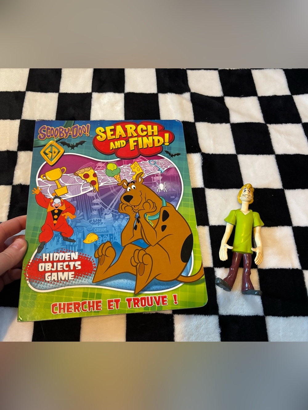 Search and find scooby doo book with shaggy figure